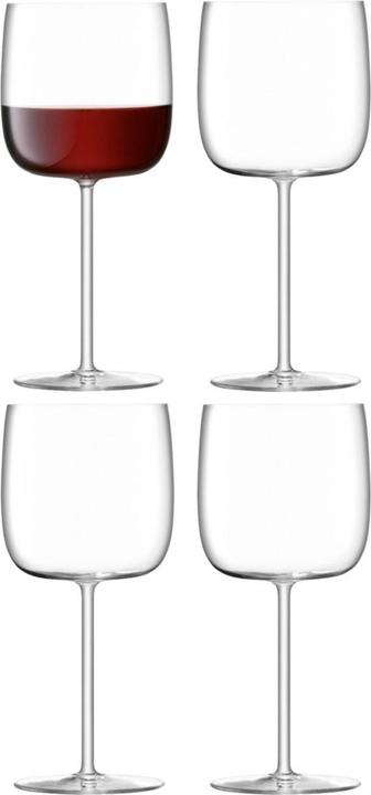 Actual product image LSA Set of 4 Borough wine glasses 450ml Clear (45 cl, 4 Glasses, Red wine glasses)