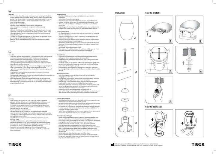 Produktbild Tiger Logston Toilet seat with lid MDF Black