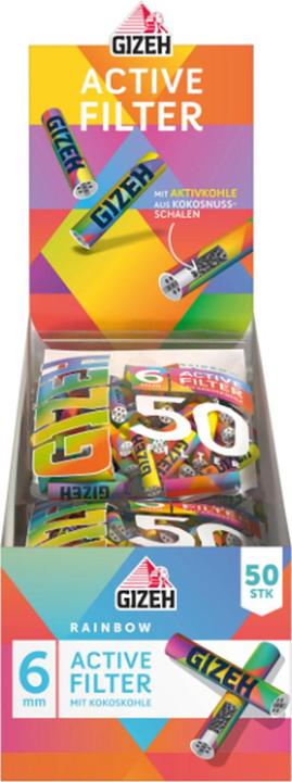 Produktbild Gizeh Rainbow Active Filter 6mm Display 10pcs