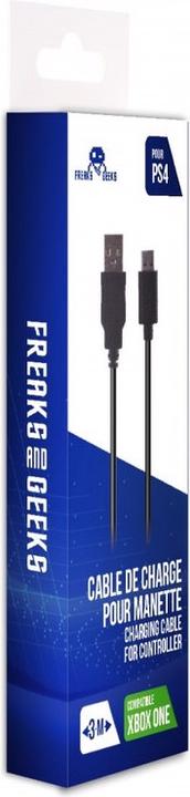 Freaks and Geeks Cavo Micro USB 3M (PS4/XBO/Smartphone) (Cable)