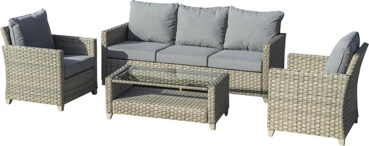 Produktbild Outsunny Polyrattan Set Gartengarnitur mit Couchtisch