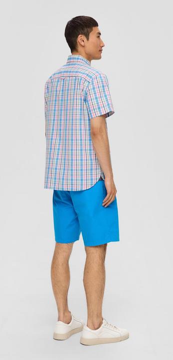 Produktbild S.Oliver Hemd Kurzarmhemd mit Brusttasche und Logo-Detail (M)