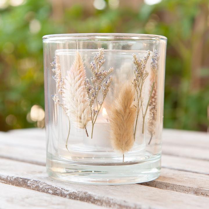 Immagine prodotto Casativo Portacandele con fiori secchi (1 x, Misura 9 x 10 cm)