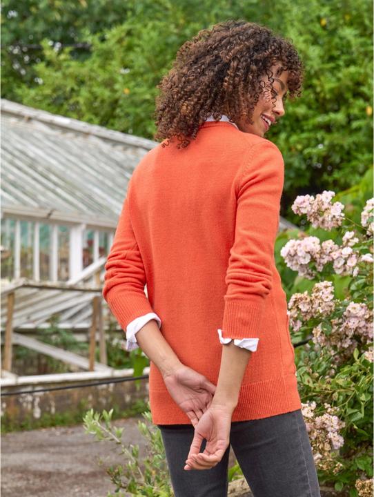 Produktbild Woolovers Strickjacke Rundhalsausschnitt Schafwolle (M)