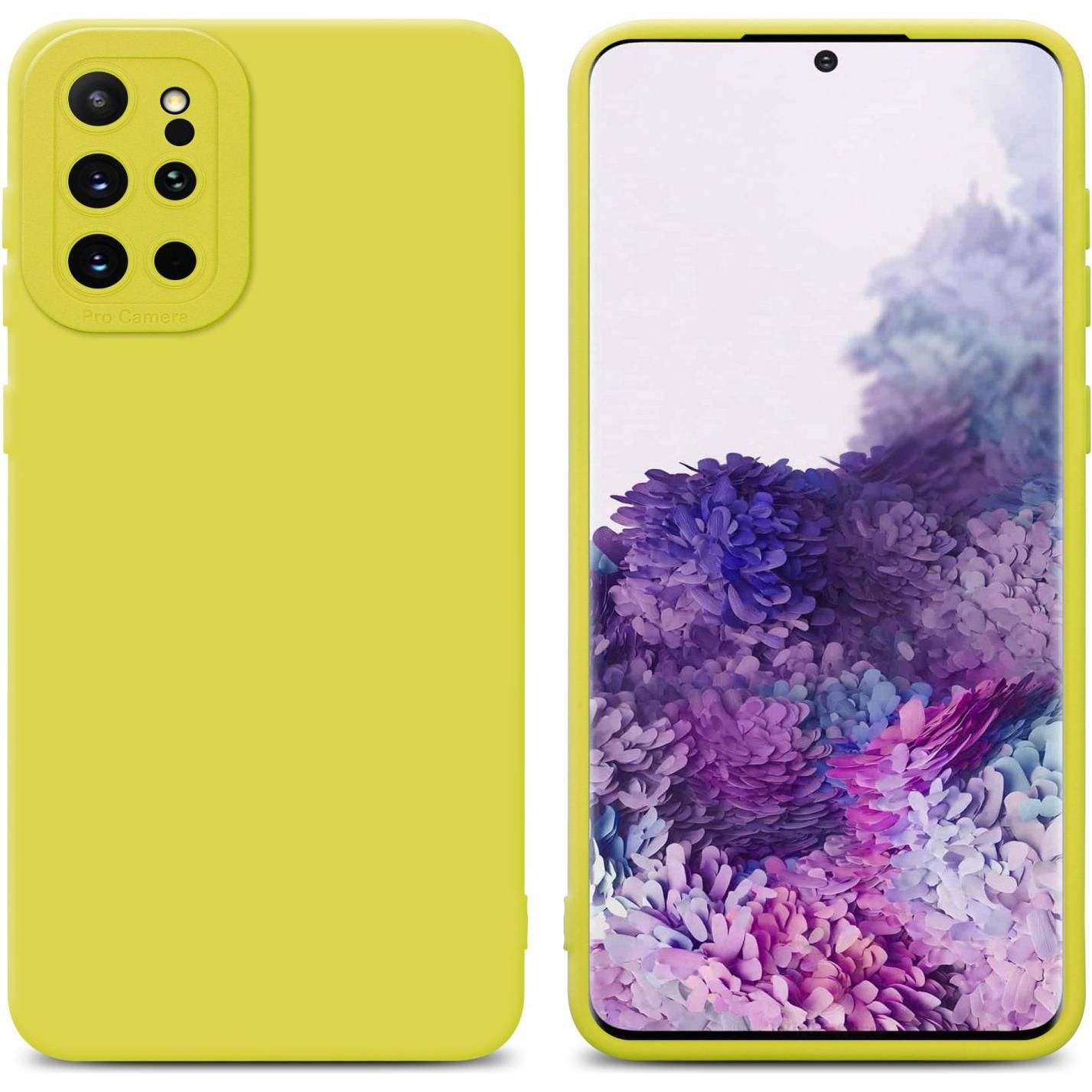 Cadorabo Hülle für Samsung Galaxy S20 PLUS im TPU Fluid LM162 Style (Samsung Galaxy S20+), Smartphone Hülle, Gelb