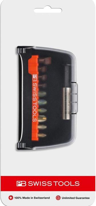 Actual product image PB Swiss Tools Bit box (PH2, PZ2, TX10, PH1, TX15, PZ1, SL3, SL4, TX20, SL 2)