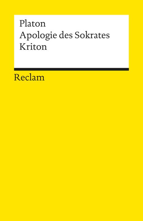 Image du produit Apologie. Kriton (Allemand, Manfred Fuhrmann, Platon, 1986)