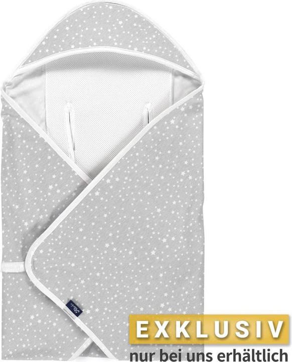 Actual product image Alvi Footmuffs for infant carriers & carrycots Travel blanket Jersey light 80 x 80 cm - Starry sky