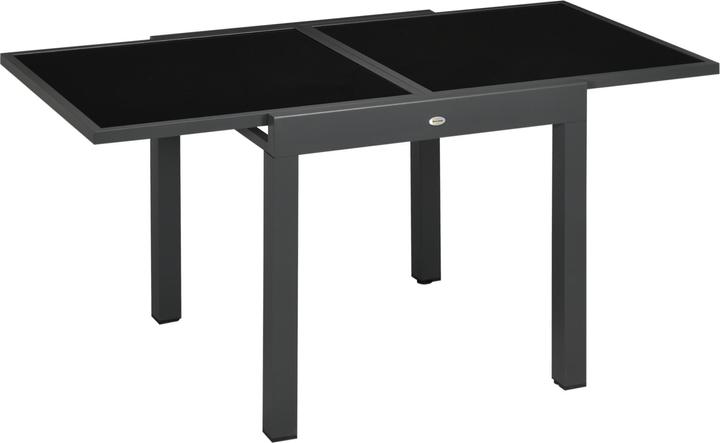 Outsunny Table à manger de jardin (80 x 80 x 75 cm)