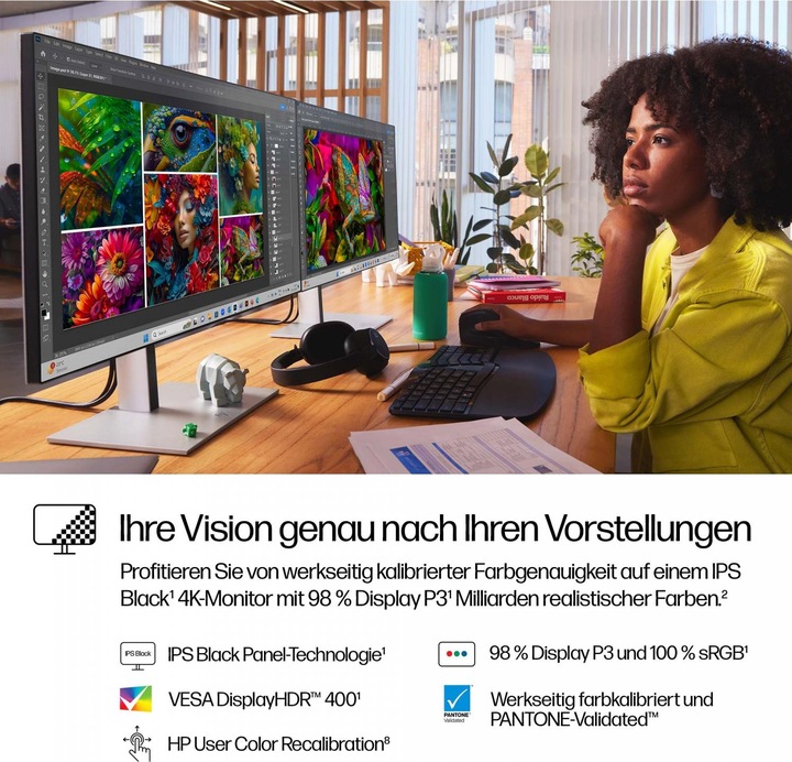 Produktbild HP 727pk Docking Display (3840 x 2160 Pixel, 27")