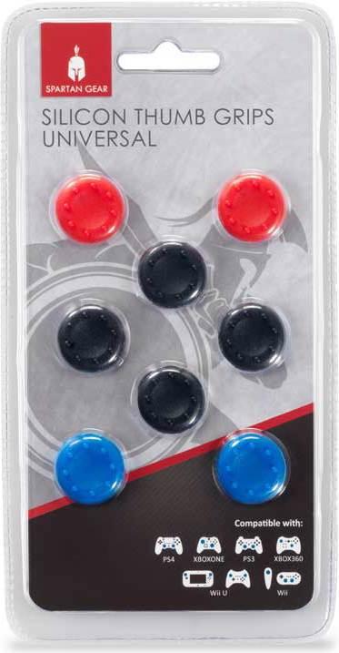 Immagine prodotto GED Grips per analogici (4 neri,2 rossi, 2 blu) Ps4/One/Switch (PS4, Switch)