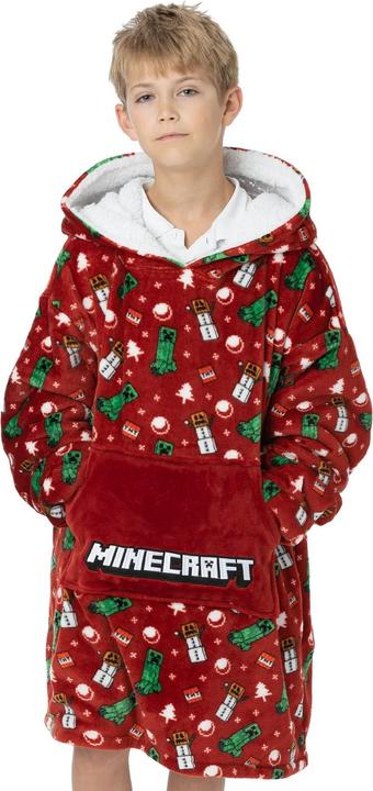 Immagine prodotto Minecraft Copertina a cappuccio sovradimensionata per bambini e adolescenti (Taglia unica)