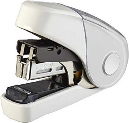 Actual product image Max Stapler HD-10FL3K/W white, flat stapler clinch (20 Sheets)