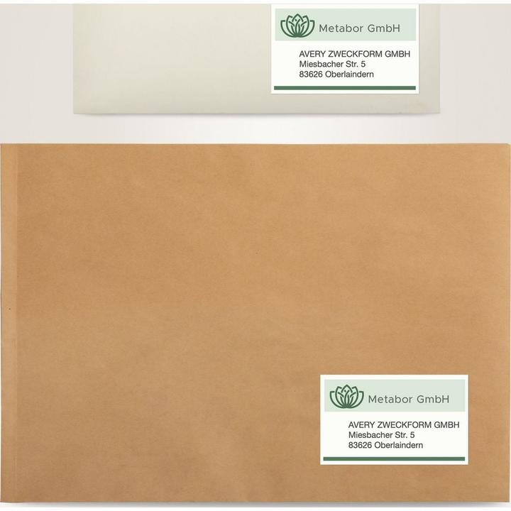 Actual product image Avery Recycling shipping labels