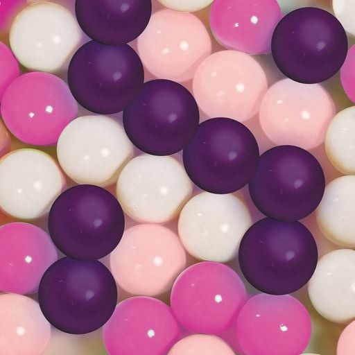 Actual product image LUDI Play balls (60 pcs) - Pink - LU90031