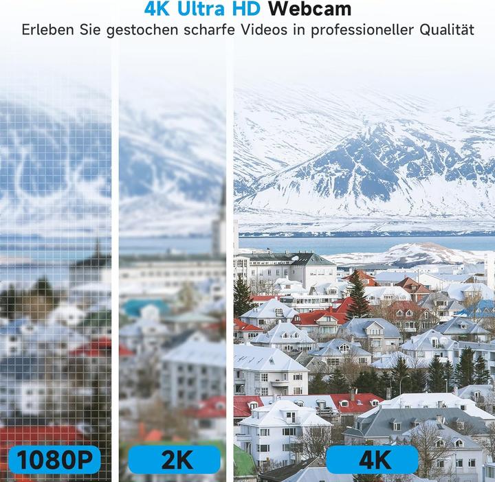 Immagine prodotto AOC AC310 Webcam 4K Ultra HD mit Autofokus & Mikrofon