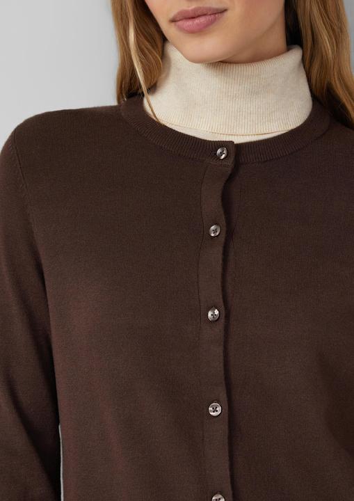 Produktbild s.Oliver Strickjacke Feinstrick-Cardigan aus Viskosemix (44)