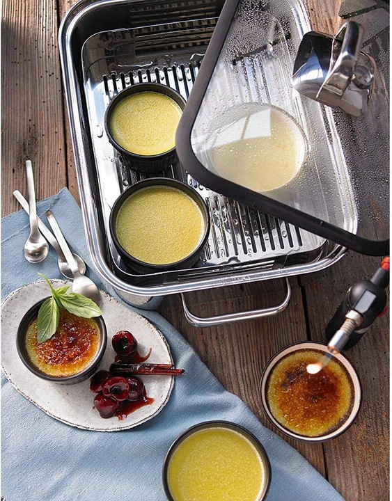 Produktbild WMF Dampfgarer Bräter 3,5l Glasdeckel Garblech Vitalis Compact Edelstahl (Bräter + Schmortopf, Edelstahl)