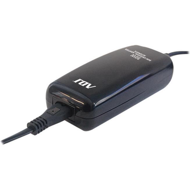 ADJ Alimentatore Notebook 90w Mini Bk 8 Connettori 3pin Auto (90 W), Notebook Netzteil, Schwarz