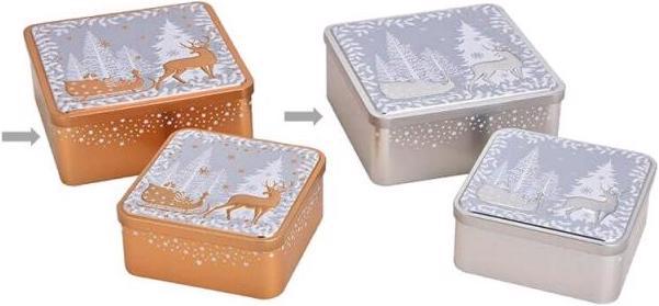 Actual product image Falken Tin Christmas Winter Forest 3D