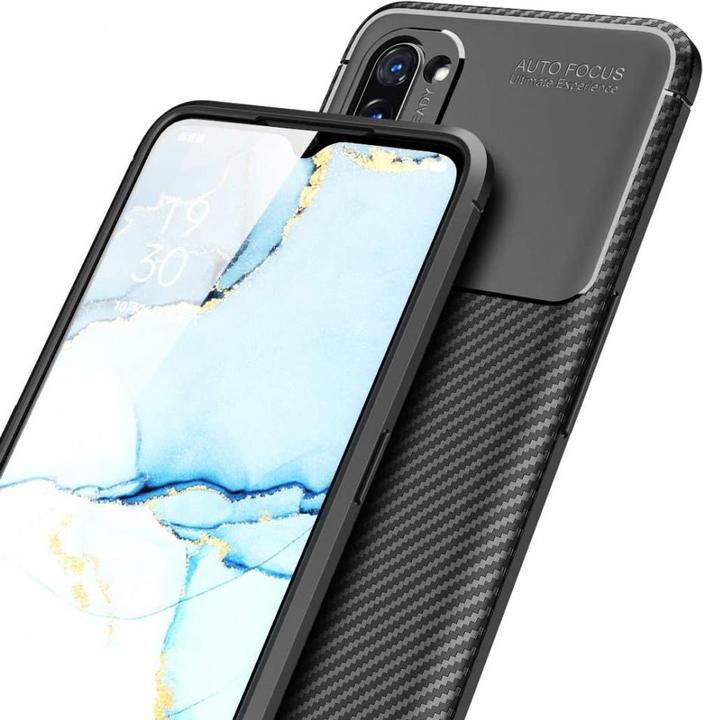 Produktbild Screenguard Oppo Find X2 Lite Hülle Carbon Design TPU Case (Oppo Find X2 Lite)