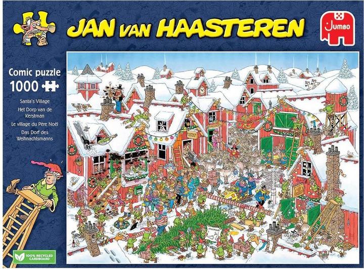 Actual product image Jan van Haasteren Puzzle - Santa's Village, 1000 pieces (1000 pieces)