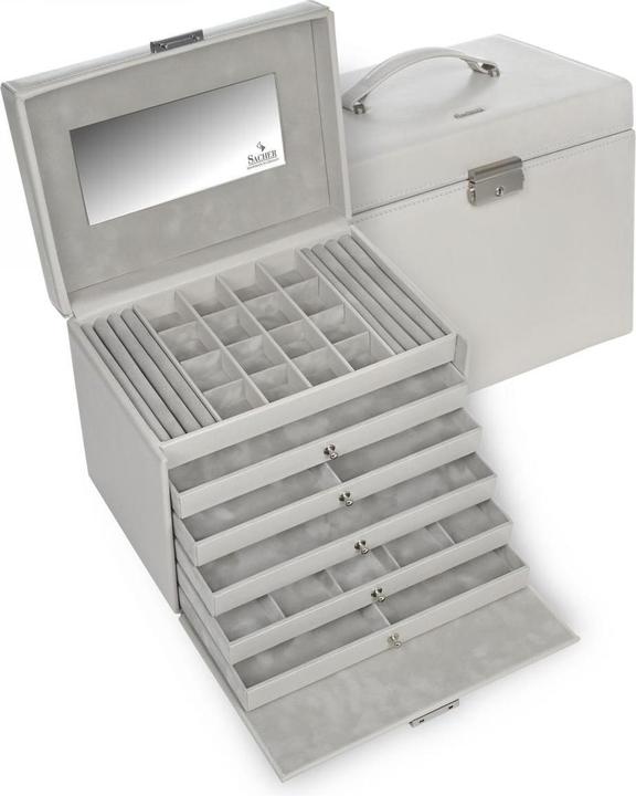Sacher 85.518.561821 - Schmuckkasten Nina elegance sand Vollrindleder
