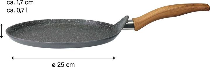 Produktbild Stoneline Back to Nature Crêpes-Pfanne 25 cm, mit Teigverteiler (Crêpe Pfanne, 25 x 6.80 cm)