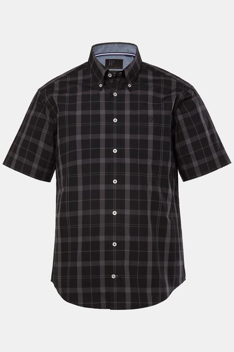 Actual product image JP1880 Short Sleeved Plaid Shirt (5XL)