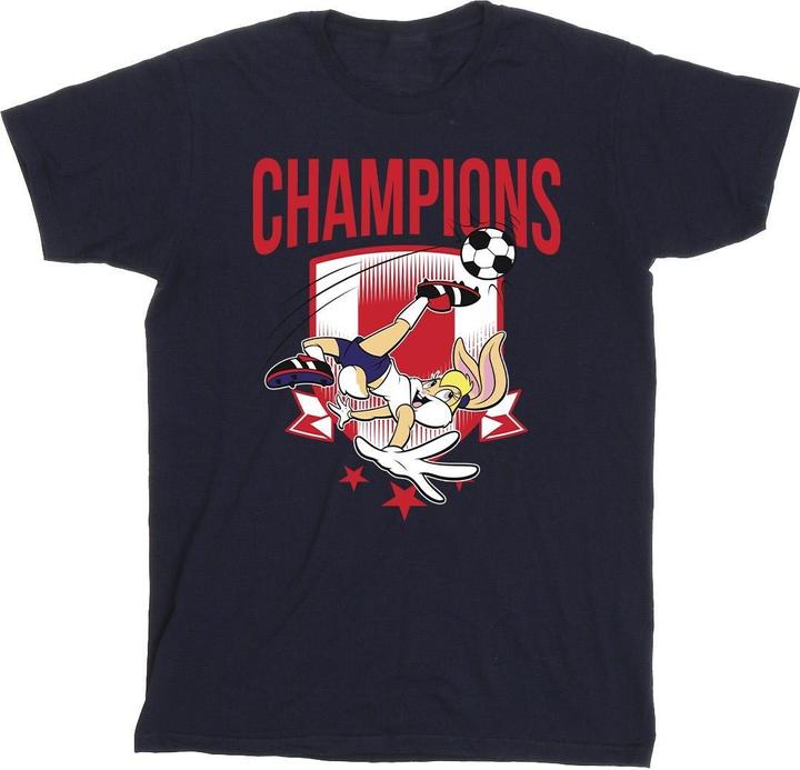 Actual product image Looney Tunes Girls Lola Football Champions Cotton T-Shirt (104)