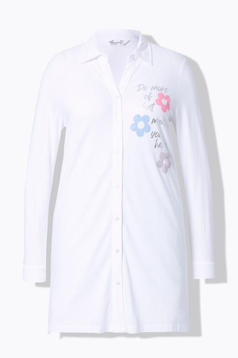 Immagine prodotto Miamoda Jerseybluse, A-Linie, 3D-Blüten, Langarm (48)