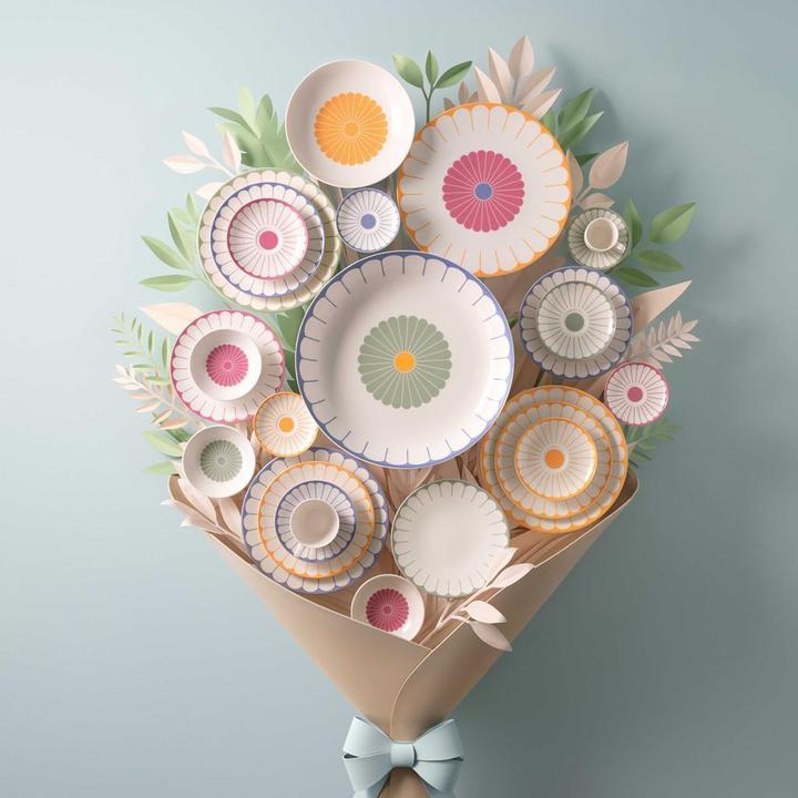 Actual product image Villeroy & Boch Fleur Couleur Tafelservice (12 pcs.)