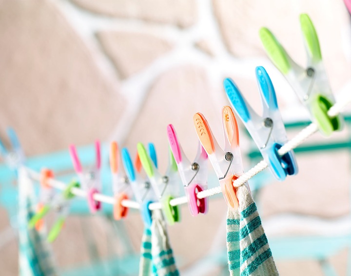 Produktbild Pearl Extra starke Wäscheklammern mit Soft-Grip, 200 Stück, in 4 Farben