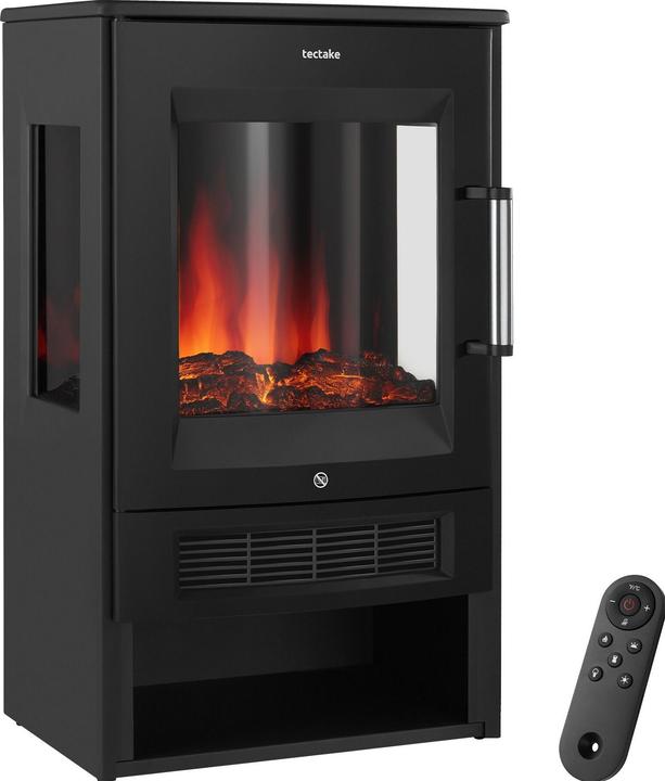 tectake Elektrokamin Aidan, 2 Heizstufen, Flammeneffekt, Wifi App