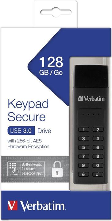 Image du produit Verbatim Keypad Secure (128 Go, USB-A)