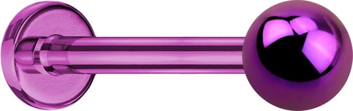 Produktbild Star Piercing Micro Labret violett mit Kugel (ohne Messing, Titan G23)