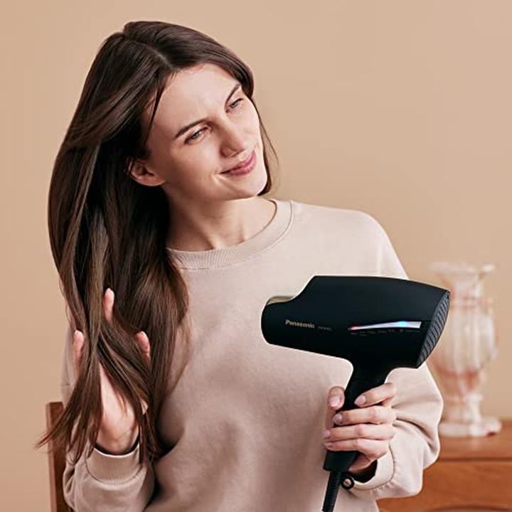 Actual product image Panasonic nanoe™ hair care series hair dryer EH-NA9J with double mineral technology - Champagne Gold (1800 W)