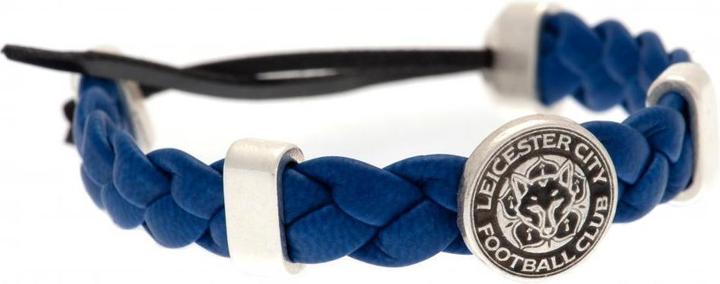 Immagine prodotto Leicester City FC Bracciale in pelle (16 cm, 90% PU, 10% Zamac)