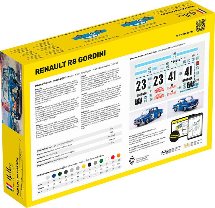 Nährwerte und Zutaten Heller STARTER KIT Renault R8 Gordini
