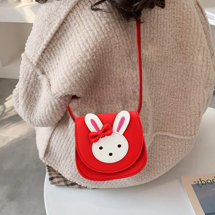 Produktbild Only-Bags.Store Kinder Umhängetasche, niedliche Hase Crossbody Tasche, PU-Leder
