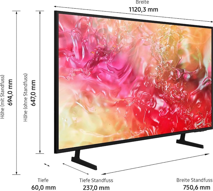 Actual product image Samsung UE50DU7170 (50", DU7170, LED, 4K, 2024)