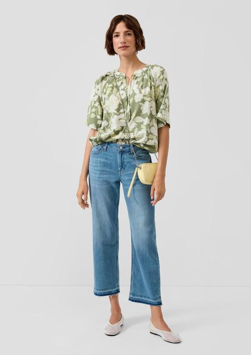 Immagine prodotto s.Oliver Bluse Fliessende Viskose-Bluse mit Raffung und Schleife (34)