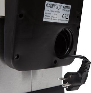 Produktbild Camry CR 4909 Eins/Eine(r) Eigenständig Heissluftfritteuse, Satinierter Stahl