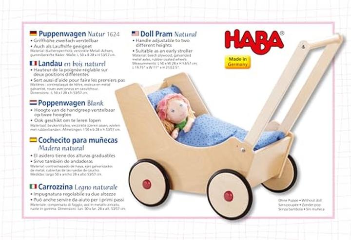 Produktbild Haba Puppenwagen Natur