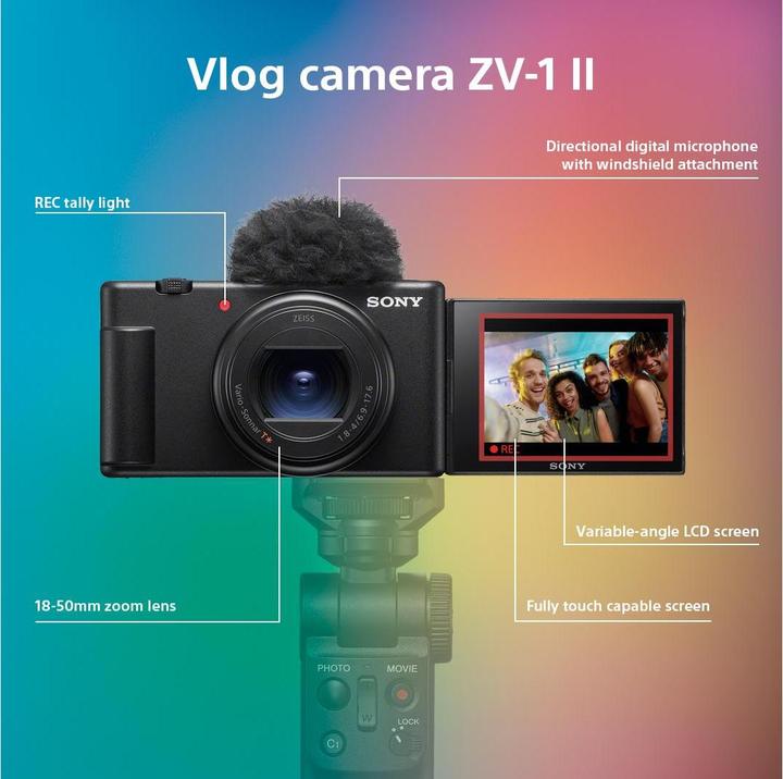 Image du produit Sony ZV-1 II (18 - 50 mm, 20.10 Mpx, 1")