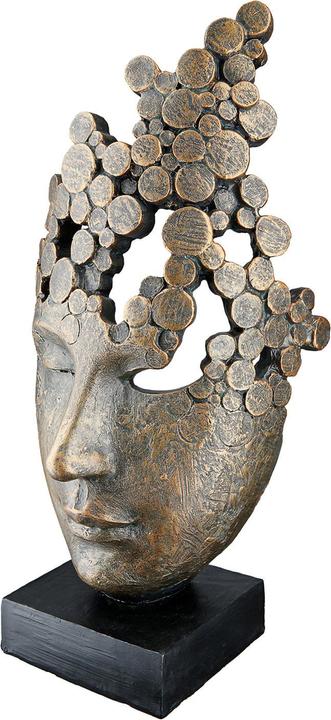 Produktbild Gilde Gesicht, Famale Mask, Bronze H: 32 cm