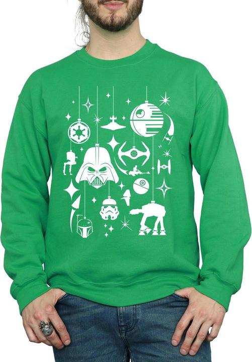 Immagine prodotto Star Wars Christmas Decorations Felpa Uomo (M)