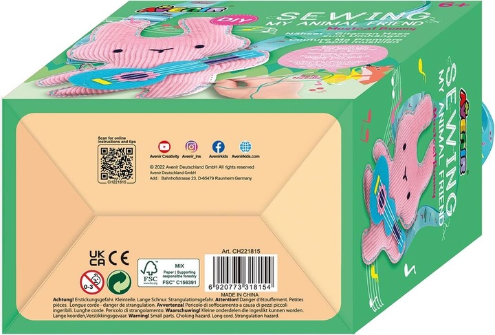 Actual product image Avenir Sewing kit hanger bunny