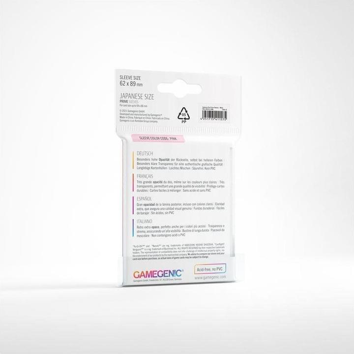 Produktbild Gamegenic GGS10119ML - PRIME Hüllen in japanischer Grösse, weiss (60 Hüllen)