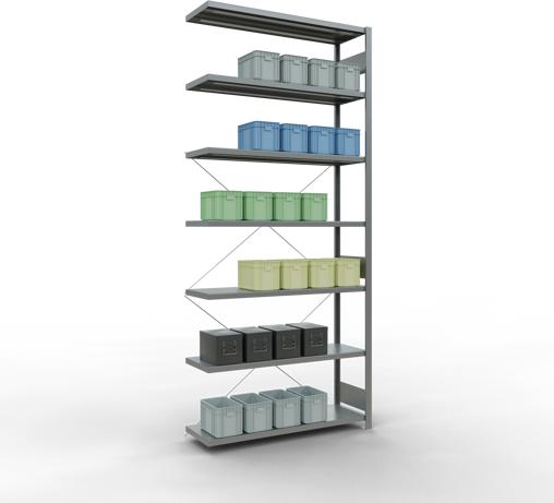 Immagine prodotto Schulte Lagertechnik Sistema di alloggiamento MULTIplus250 senza bulloni e con staffa a croce